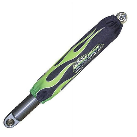 Shockpro A109GRFL Shock Pros Shock Covers Green Flame
