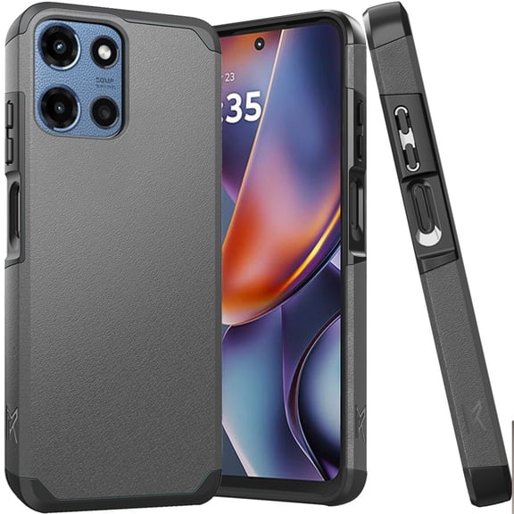 Shockproof Air Cushion Hybrid Case for Motorola Moto G 2025 - Charcoal Grey