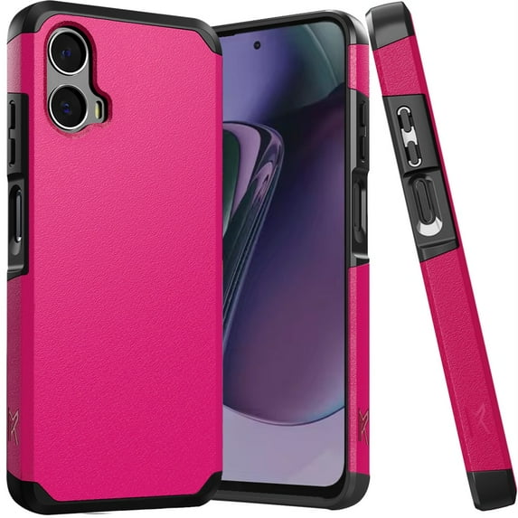 Shockproof Air Cushion Hybrid Case for Motorola Moto G Stylus 5G 2024 - Hot Pink
