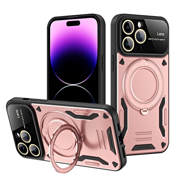 Shockproof Armor Case For iPhone 15 Pro Max 15Plus 15Pro Ring Bracket Phone Case For iPhone 14 Pro Max 14Plus 13 Pro Max 13Pro 12 Pro Max 12Pro 12 11ProMax 11Pro 11 Back Cover.