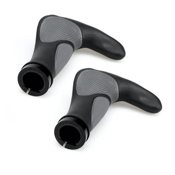 Shockproof Bike Handlebar Grip, Mini Handlebar Grips Rubber Bike Grips Fit Many Standard Bikes 2PCS 140mm Length