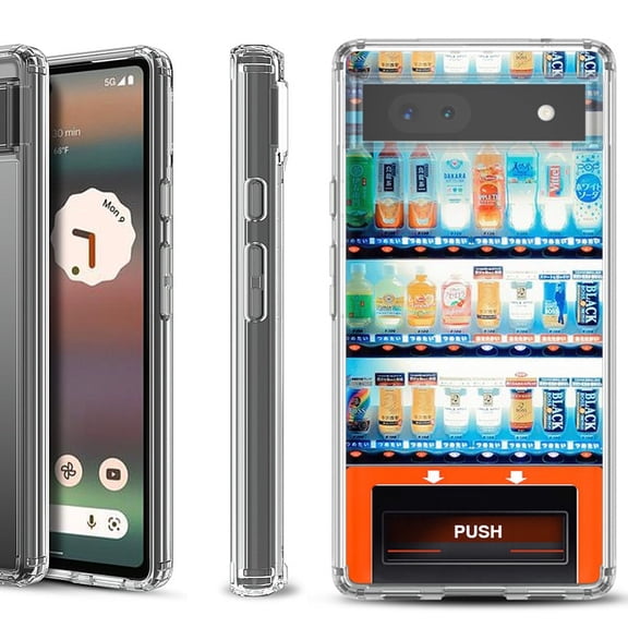 Shockproof Bumper Phone Case for Google Pixel 6a, by OneToughShield ® - Vending Machine