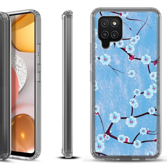 Shockproof Bumper Phone Case for Samsung Galaxy A42 5G, by OneToughShield ® - Blossom Sky