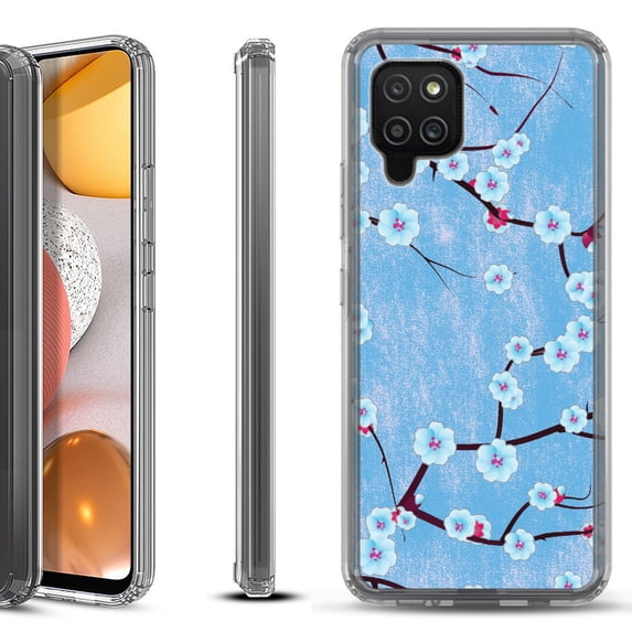 Shockproof Bumper Phone Case for Samsung Galaxy A42 5G, by OneToughShield ® - Blossom Sky