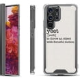thumbnail image 1 of Shockproof Bumper Phone Case for Samsung Galaxy S22 Ultra 5G, by OneToughShield ® - Dictionary/Yeet, 1 of 3