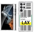 thumbnail image 1 of Shockproof Bumper Phone Case for Samsung Galaxy S23 Ultra 5G, by OneToughShield ® - Airport Tag / Los Angeles, 1 of 4