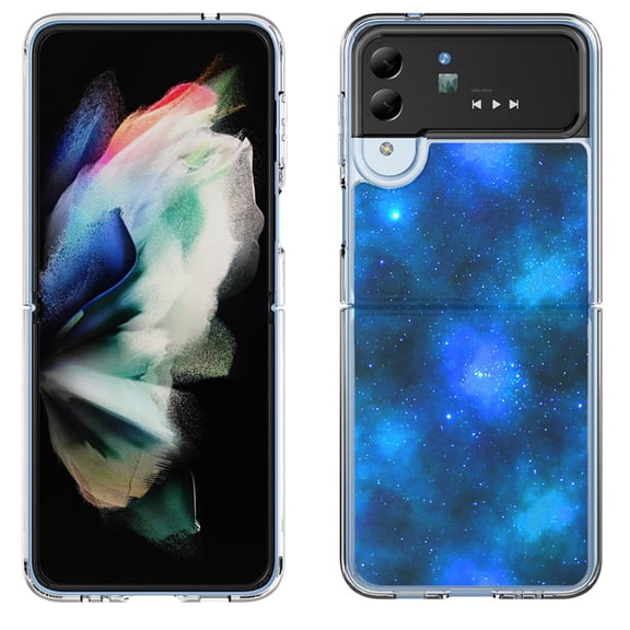 Shockproof Bumper Phone Case for Samsung Galaxy Z Flip 4 5G, by OneToughShield  - Cosmos/Stars