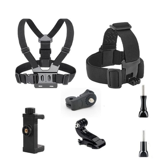 Shockproof Camera Headgear Mount With Reinforced Oxfords Fabric For Motorcycle Ridings Outdoor Filming Activity