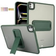 thumbnail image 1 of Shockproof Case for Apple iPad 10th Genertion 10.9",Kickstand Slim Fit Rugged Bumper Lightweight Anti-Scratch Bumper Case Cover for iPad 10th Gen 2022,Green, 1 of 7