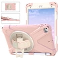 thumbnail image 1 of Shockproof Case Compatible with iPad Mini 5/4/3/2/1 Tablet (7.9 Inch) - Drop Proof Protective Back Cover Case with Kickstand /Rotating Hand Strap /Pencil Holder, Durable Silicone Rugged Case (Pink), 1 of 8