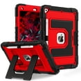 thumbnail image 1 of Shockproof Case For iPad 7th 8th 9th Generation 10.2 inch Heavy Duty 3 Layer Protection Cover, with Built-in Stand & Shoulder Strap, 1 of 8