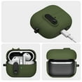 thumbnail image 1 of Shockproof Case for Galaxy Buds 3/ Galaxy 3 Pro, with Keychain Militray Grade Protection Dustproof Bumper Rugged Case Cover for Samsung Galaxy Buds 3/ Galaxy 3 Pro, Armygreen, 1 of 6
