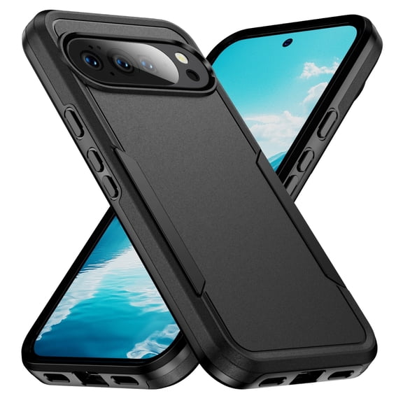 Shockproof Case for Google Pixel 10 /10 Pro (6.3", 2025 Release), Slim Fit, Lightweight, Drop Protection Protective Anti Scratch Hard Shell Case for Women Men, Black