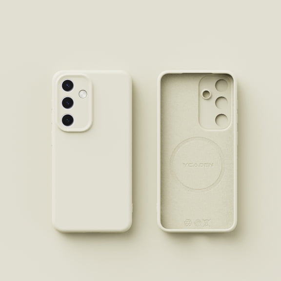 Shockproof Case for Samsung Galaxy S25 Silicone Phone Case, Full Body Camera Lens Protective Phone Cover, Anti-Scratch Soft Microfiber Lining Slim Thin Skinny Galaxy S25 Case - White