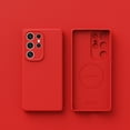 thumbnail image 1 of Shockproof Case for Samsung Galaxy S25 Ultra Silicone Phone Case, Full Body Camera Lens Protective Phone Cover, Anti-Scratch Soft Microfiber Lining Slim Thin Skinny Galaxy S25 Ultra Case - Red, 1 of 9
