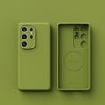 thumbnail image 1 of Shockproof Case for Samsung Galaxy S25 Ultra Silicone Phone Case, Full Body Camera Lens Protective Phone Cover, Anti-Scratch Soft Microfiber Lining Slim Thin Skinny Galaxy S25 Ultra Case - Green, 1 of 9