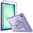 thumbnail image 1 of Shockproof Case for Samsung Galaxy Tab A11+ Plus 11 Inch 2025/ A9+ Plus 2023, Tuatara Rugged Unibody Hybrid Bumper Kickstand Cover Built-in Screen Protector, Lilac Purple, 1 of 9