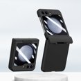 thumbnail image 1 of Shockproof Case for Samsung Galaxy Z Flip 5 Case with Hinge Protection Silky PC Bumper Ultra-Thin Free Folding Full Body Protection Phone Case Cover for Samsung Galaxy Z Flip 5 5G, Black, 1 of 6