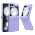 thumbnail image 1 of Shockproof Case for Samsung Galaxy Z Flip 6 Case with Hinge Protection, PC Bumper Ultra-Thin Folding Full Body Protection Shockproof Cover Case for Samsung Galaxy Z Flip 6 5G - Purple, 1 of 5