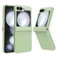 thumbnail image 1 of Shockproof Case for Samsung Galaxy Z Flip 6 Case with Hinge Protection, PC Bumper Ultra-Thin Folding Full Body Protection Shockproof Cover Case for Samsung Galaxy Z Flip 6 5G - Green, 1 of 5