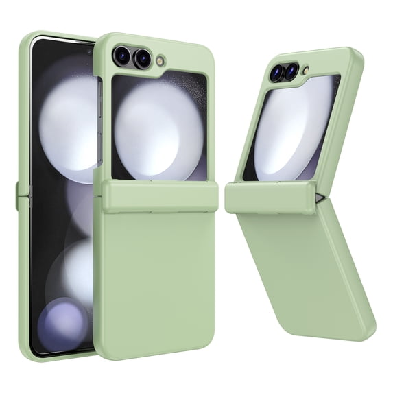 Shockproof Case for Samsung Galaxy Z Flip 6 Case with Hinge Protection, PC Bumper Ultra-Thin Folding Full Body Protection Shockproof Cover Case for Samsung Galaxy Z Flip 6 5G - Green