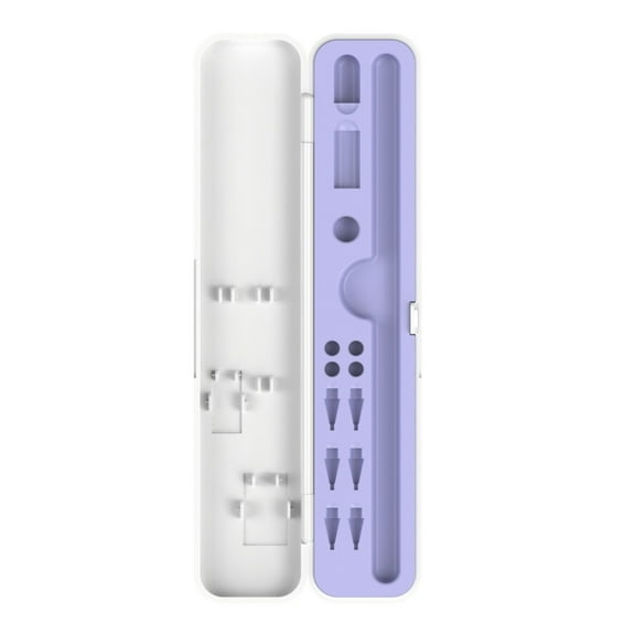 Shockproof Case Silicone Holder For Pencil 1/2/3 Capacitive Styluses Pen With MultiAccessory Storage Compartments