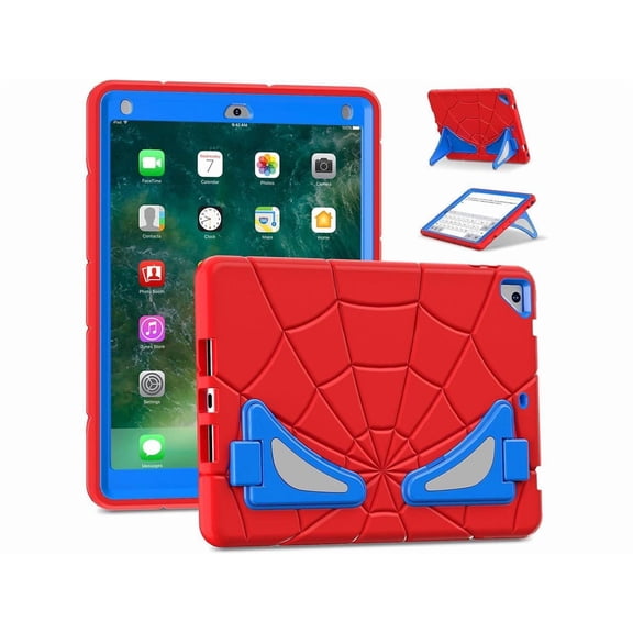 Shockproof Case for iPad 9.7 inch 2017 2018 5th/6th Generation/Air 2/Pro 9.7, Hybrid Rugged Protective Cover with Kickstand