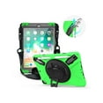 thumbnail image 1 of Shockproof Case for iPad 9.7 inch 2017 2018 iPad Air 2 2017 iPad Pro 9.7 2016 with Rotating Kickstand Hand Strap Pencil Holder and Shoulder Strap, 1 of 7