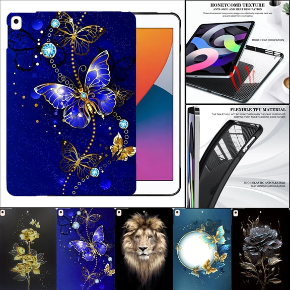 Shockproof Case for iPad 9th/8th/7th Generation 10.2-in (2019/2020/2021) Soft TPU Cover