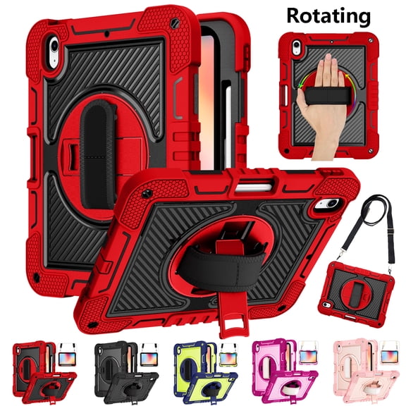 Shockproof Case for iPad (A16) 11th Generation 11 inch 2025, Heavy Duty Rugged Cover, Built-in Kickstand & Hand Strap & Shoulder Strap