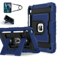 thumbnail image 1 of Shockproof Case For iPad 11th Gen 11" 2025/10th Gen 10.9" 2022,With Retractable Kickstand,Shoulder Strap,Built-in Pencil Holder,Heavy Duty Shockproof Rugged Protective Rugged Tablet Case,M, 1 of 9