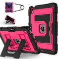 thumbnail image 1 of Shockproof Case For iPad Air 11"(2025/2024)/Air 5th/4th Gen 10.9"(2022/2020),With Retractable Kickstand,Shoulder Strap,Built-in Pencil Holder,Heavy Duty Shockproof Rugged Protective Tablet Case,E, 1 of 9