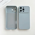thumbnail image 1 of Shockproof Case For iPhone 12 Pro Max with Camera Protection, Soft Liquid Silicone Cover with Microfiber Cushion, Slim Drop Protection Phone Case Matte Finish For iPhone 12 Pro Max,Bluegray, 1 of 9