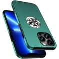 thumbnail image 1 of Shockproof Case for iPhone 13 Pro Max, [Embedded Finger Ring]  Grade Phone Case Cover with Reinforced Metal Stand Kickstand [Support Magnetic Car Holder] for iPhone 13 6.7'', Green, 1 of 14