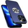 thumbnail image 1 of Shockproof Case for iPhone 13 Pro Max, [Embedded Finger Ring] Military Grade Phone Case Cover with Reinforced Metal Stand Kickstand [Support Magnetic Car Holder] for iPhone 13 6.7'', Blue, 1 of 13
