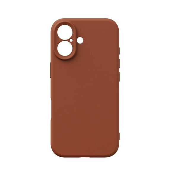 Shockproof Case for iPhone 17 Liquid Silicone Phone Case, Full Body Camera Lens Protective Phone Cover, Anti-Scratch Soft Microfiber Lining Slim Thin Skinny iPhone 17 Case - Tan