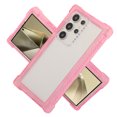 thumbnail image 1 of Shockproof Clear Case for Samsung Galaxy S24, Luxury [Not Yellowing] [10FT Military Drop Protection] Hard PC Transparent Back Drop Protection Phone Cover for Samsung Galaxy S24, Pink, 1 of 8