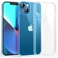 thumbnail image 1 of Shockproof Clear Case for iPhone 13, [Not Yellowing] [10FT Military Drop Protection] Hard Clear Back Four Corner Airbags Drop Protection Phone Cover, 6.1 inch, Transparent, 1 of 14
