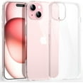 thumbnail image 1 of Shockproof Clear Case for iPhone 15 Plus, [Not Yellowing] [10FT Military Drop Protection] Hard Clear Back Silicone Edge Four Corner Airbags Drop Protection Phone Cover, 6.7 inch, Transparente, 1 of 15