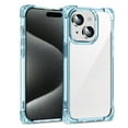 thumbnail image 1 of Shockproof Clear Designed for iPhone 14 Plus, [Camera & Screen Raised Edge Protection] [Air Guard Four Corner Bumper 15FT Drop Protection] [Not Yellowing] Soft Slim Silicone Case, Blue, 1 of 9