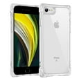 thumbnail image 1 of Shockproof Clear Designed for iPhone 7 / 8 / SE 2020 / SE 2022, [Camera & Screen Raised Edge Protection] [Air Guard Four Corner Bumper Drop Protection] [Not Yellowing] Soft Slim Silicone Case, Clear, 1 of 9
