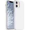thumbnail image 1 of Shockproof Designed for iPhone 12 Mini Case, Liquid Silicone Phone Case with [Soft Anti-Scratch Microfiber Lining] Drop Protection 5.4 inch Slim Thin Cover, White, 1 of 16