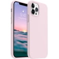 thumbnail image 1 of Shockproof Designed for iPhone 12 Pro Max Case, Liquid Silicone Phone Case with [Soft Anti-Scratch Microfiber Lining] Drop Protection 6.7 inch Slim Thin Cover, Ice Pink, 1 of 14