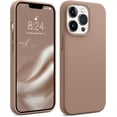 thumbnail image 1 of Shockproof Designed for iPhone 13 Pro Case, Liquid Silicone Phone Case with [Soft Anti-Scratch Microfiber Lining] Drop Protection 6.1 inch Slim Thin Cover (Light Brown), 1 of 16