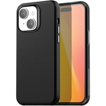 Shockproof Dual Layer Case for Apple iPhone 14, Slim Shockproof Bumper Phone Case for Apple iPhone 14 with Military Grade Protection for Women Girls Boys Men, Black