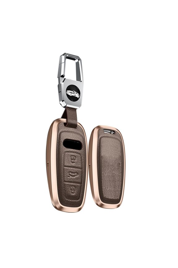 Shockproof Flexible TPU Key Fob Protector with Full Body Coverage and Keychain for Audi A3 S3 A6 A6L A7 S7 RS7 A8 Q7 Q8 E-Tron SQ7 RS6 Smart Remote Key Case