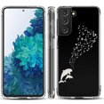 thumbnail image 1 of Shockproof Hybrid Bumper Phone Case for Samsung galaxy S21+ 5G / S21 Plus 5G, by OneToughShield ® - Dolphin Music, 1 of 3