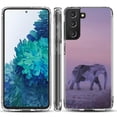 thumbnail image 1 of Shockproof Hybrid Bumper Phone Case for Samsung galaxy S21+ 5G / S21 Plus 5G, by OneToughShield ® - Twilight Elephant, 1 of 3