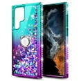 thumbnail image 1 of Shockproof Liquid Bling Hybrid Cover with Screen Protector For Samsung Galaxy S23+, 1 of 4