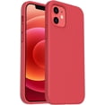 thumbnail image 1 of Shockproof Liquid Silicone Designed for iPhone 12 Case and iPhone 12 Pro Case Gel Rubber Full Body Protection Anti-Shock Cover Case Drop Protection 6.1inch- Red, 1 of 11
